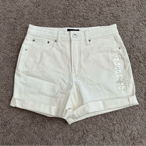 Free Assembly Shorts Womens Size 8 High Waist Rolled Up Hem - Picture 1 of 9